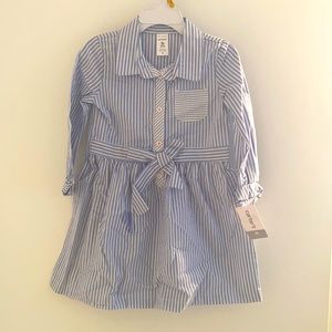 Blue/white Striped Dress